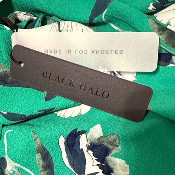 Black Halo Green Floral Midi Dress. Size 10 - Picture 6 of 6